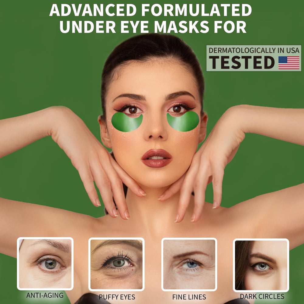 Almohadillas Qyiywim con aloe vera para calmar la piel alrededor de los ojos.