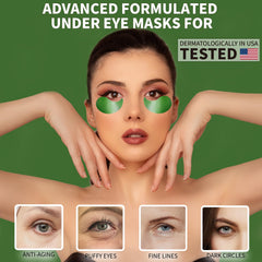 Almohadillas Qyiywim con aloe vera para calmar la piel alrededor de los ojos.