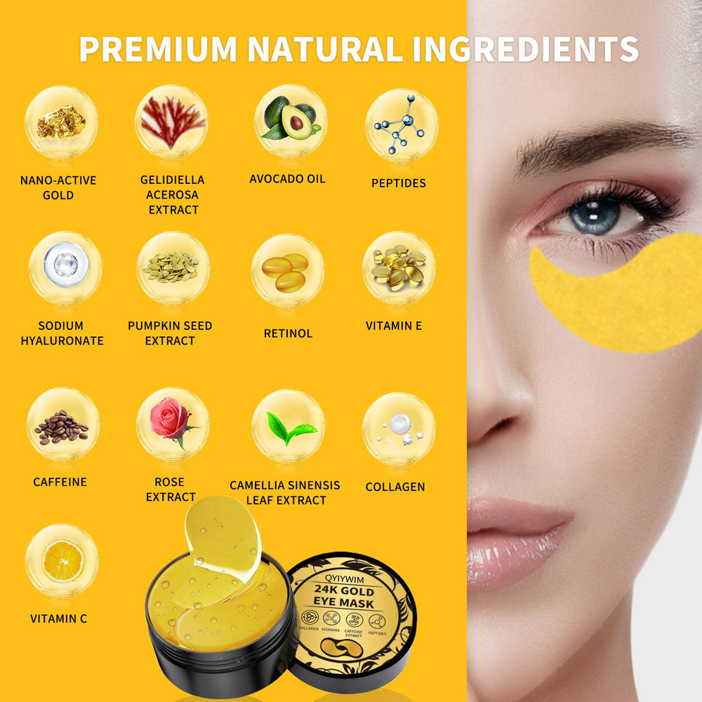 Parches de ojos Qyiywim nutren la zona orbital con cafeína.
