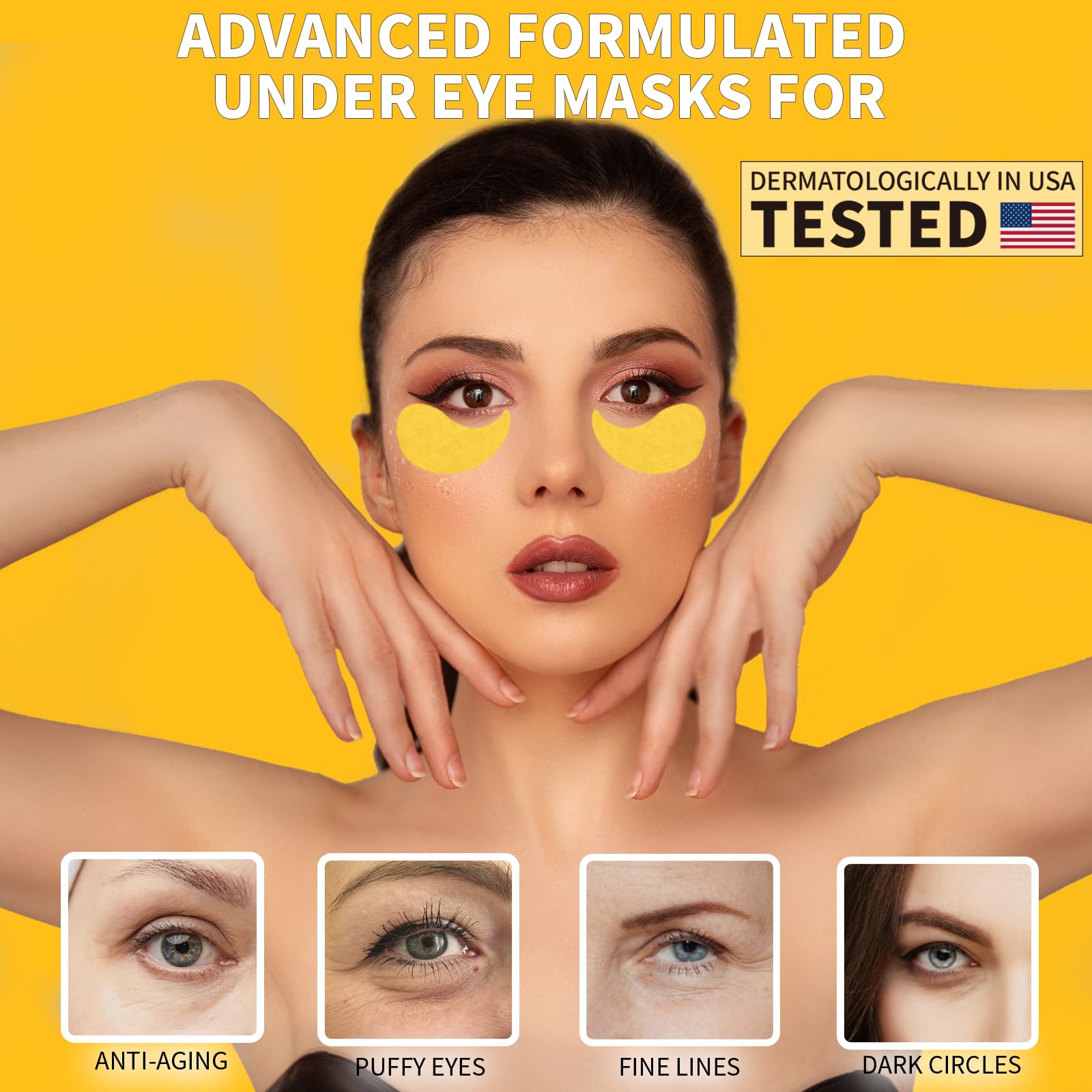 Parches de ojos Qyiywim refrescan la mirada y suavizan la expresión.