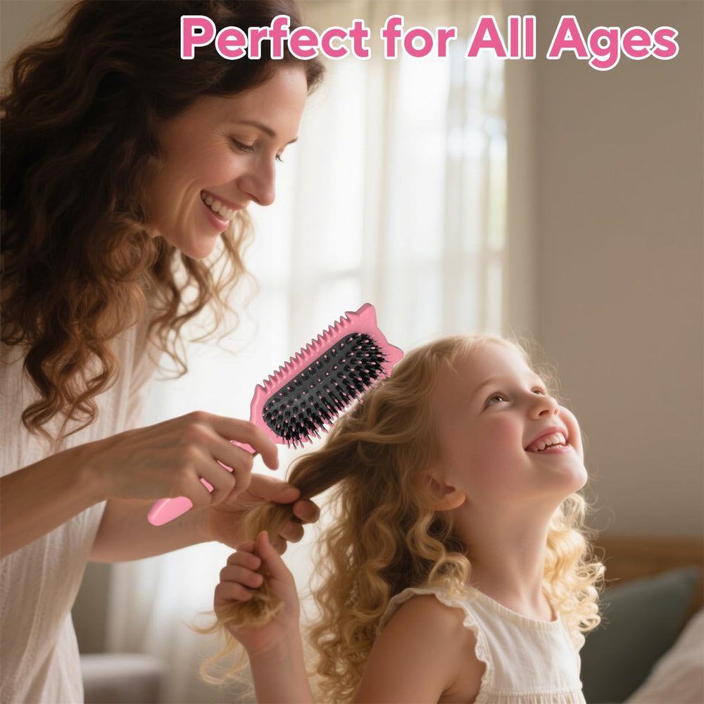 QYuekar curl-defining brush edge design helps separate curls for bounce.