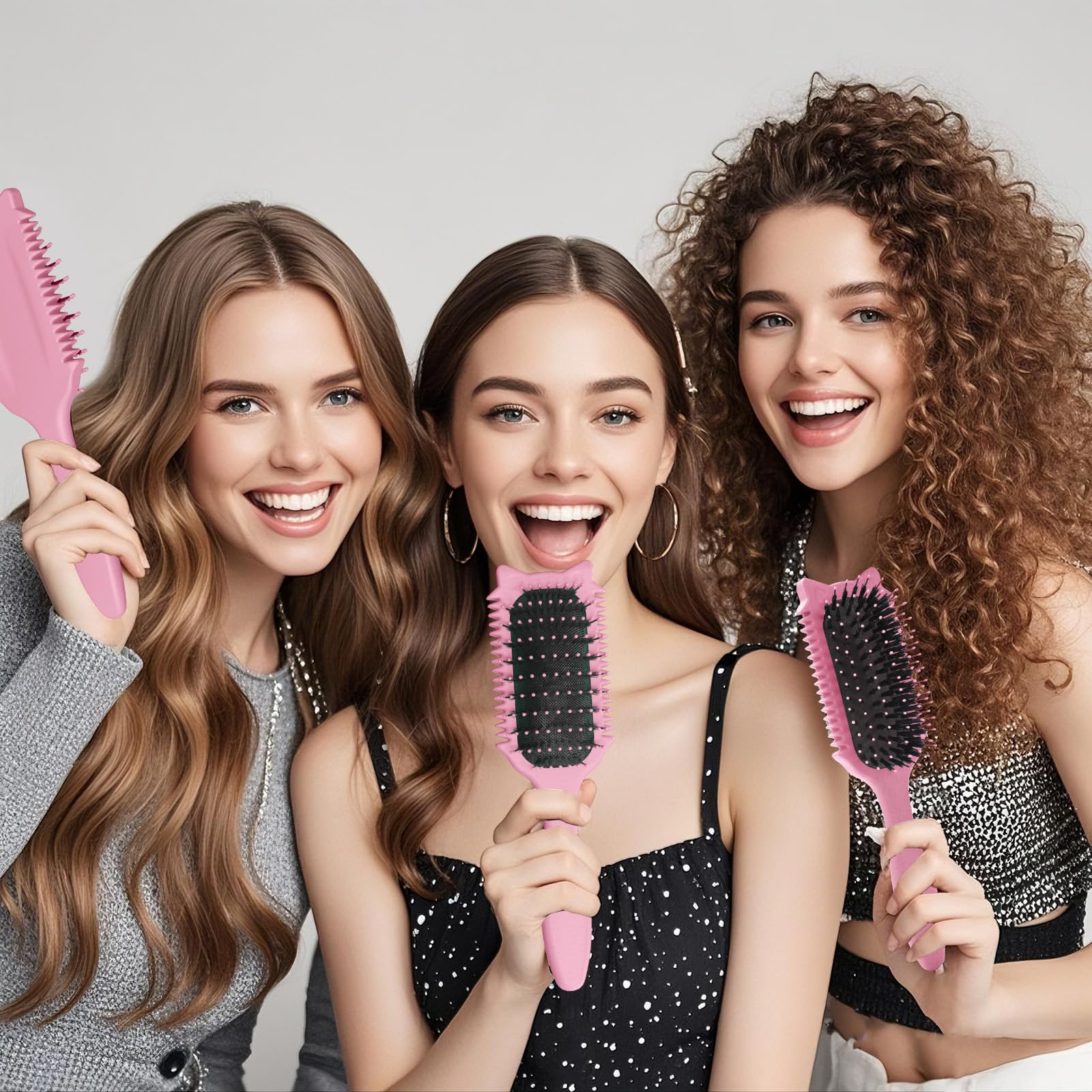 QYuekar curl-defining brush delivers salon-like results at home.