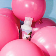 R+Co BALLOON spray droplets visible, delivering a dry finish and shine