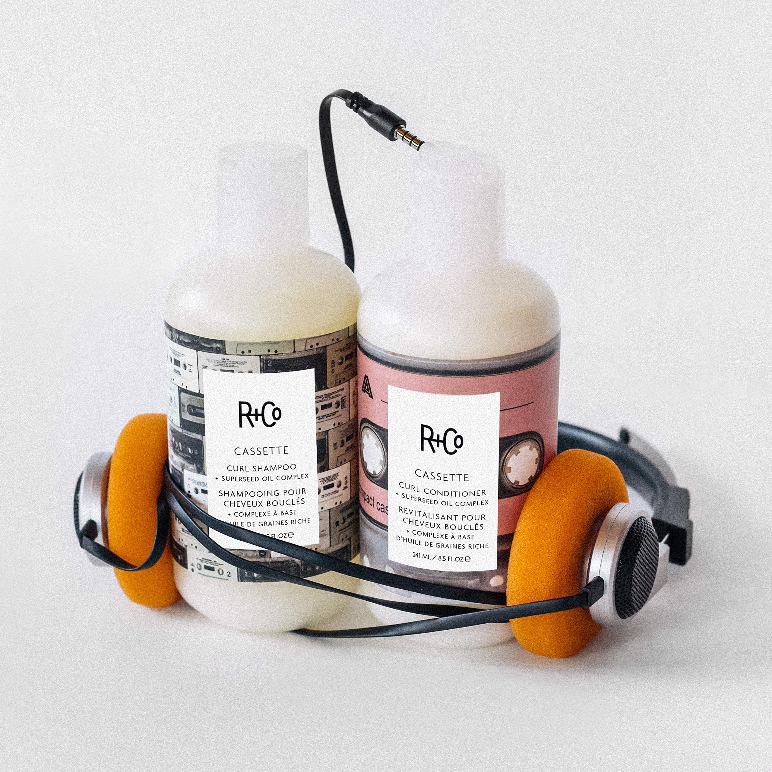 R+Co Cassette conditioner pump dispensing daily moisture for curls