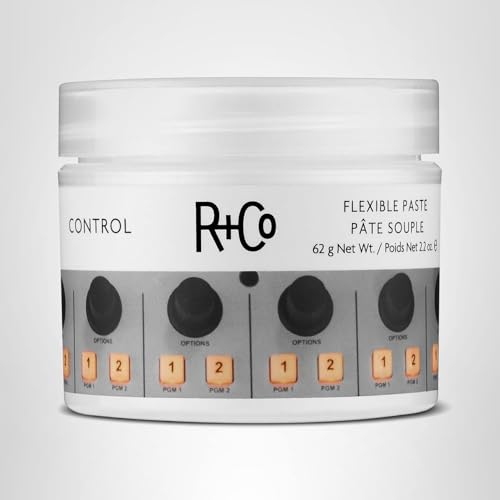 R+Co Control Flexible Paste vegan and cruelty-free formula for ethical styling.