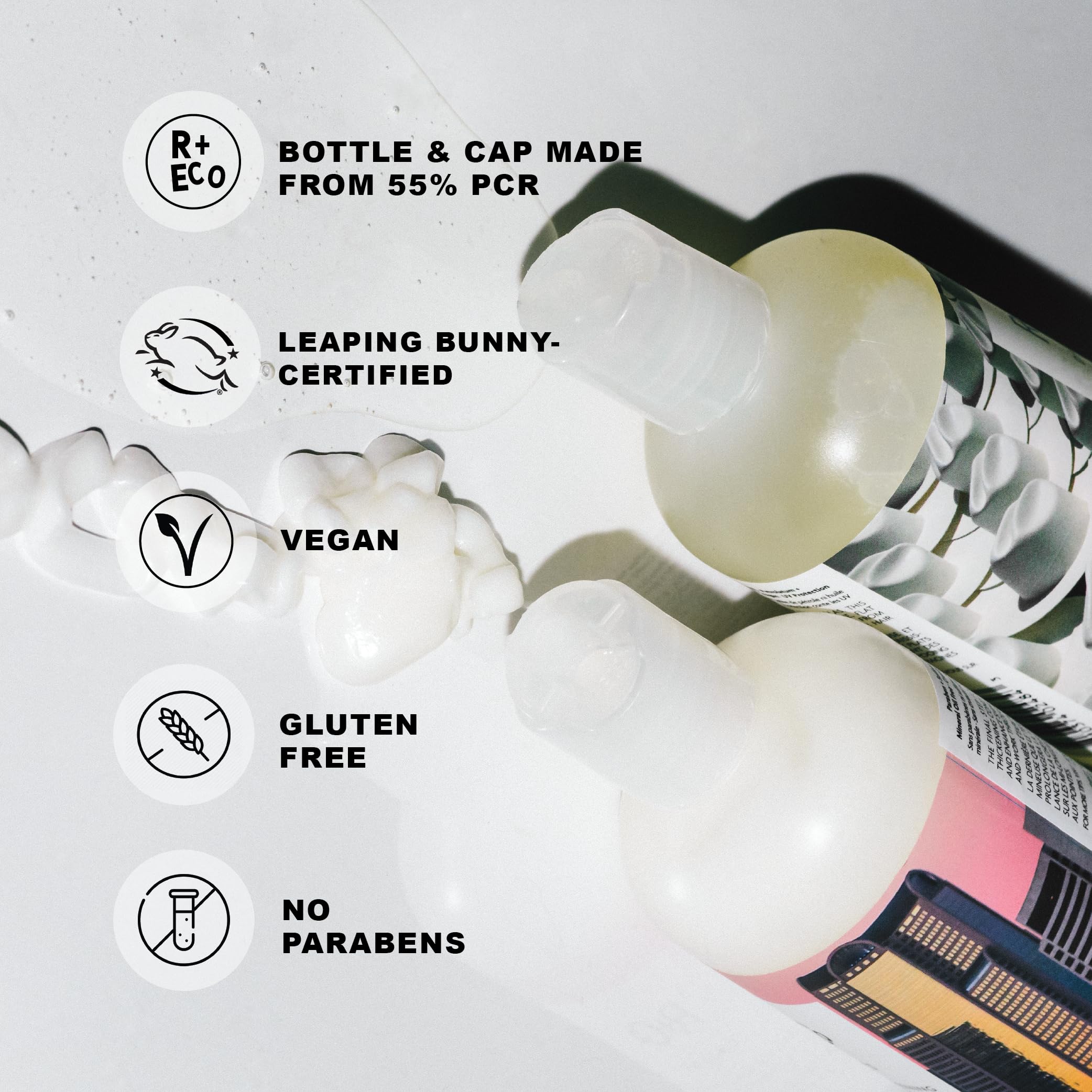 R+Co Dallas Biotin thickening set packaging highlights compact travel-ready hair care.