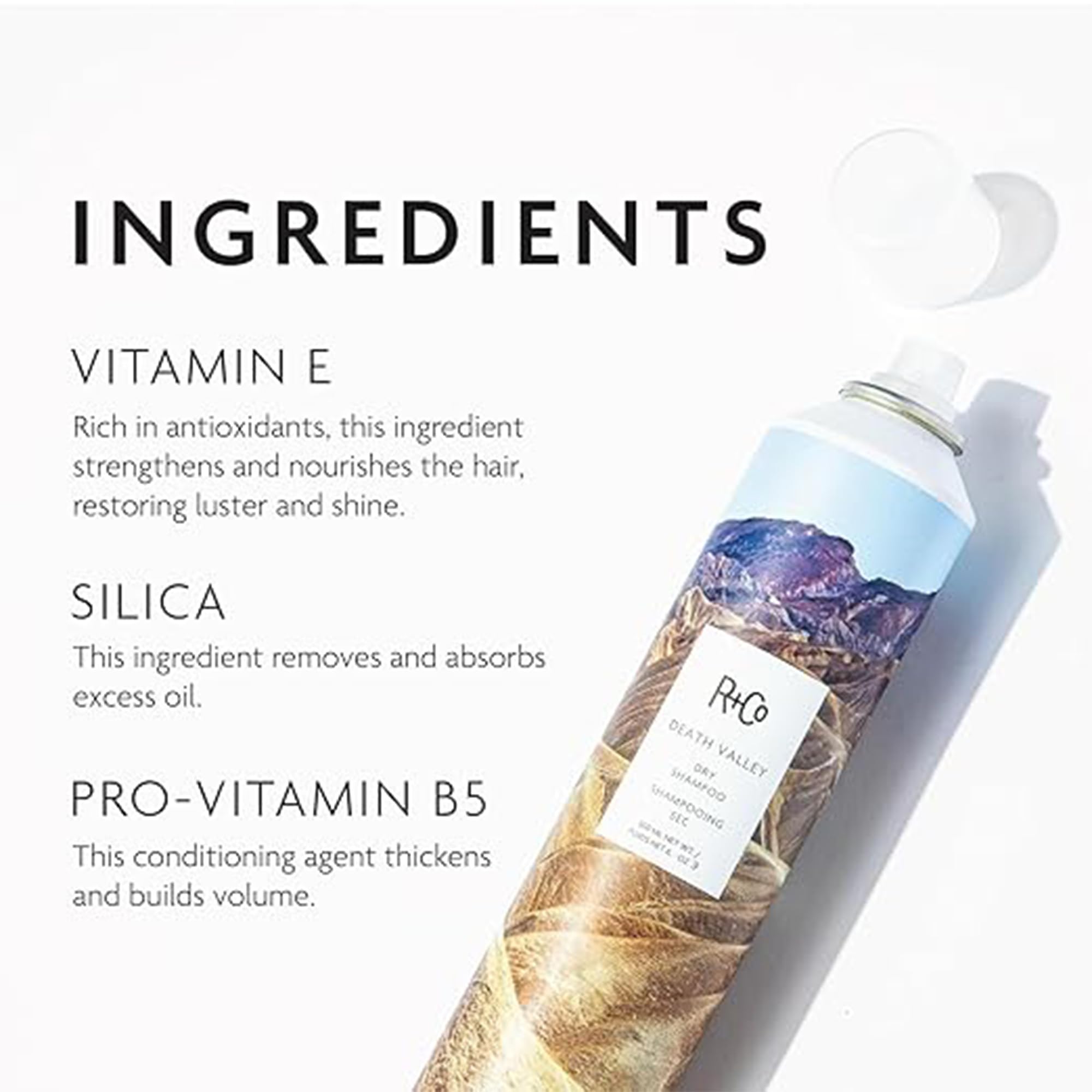 Vibrant bottle highlights easy volume without heavy residue