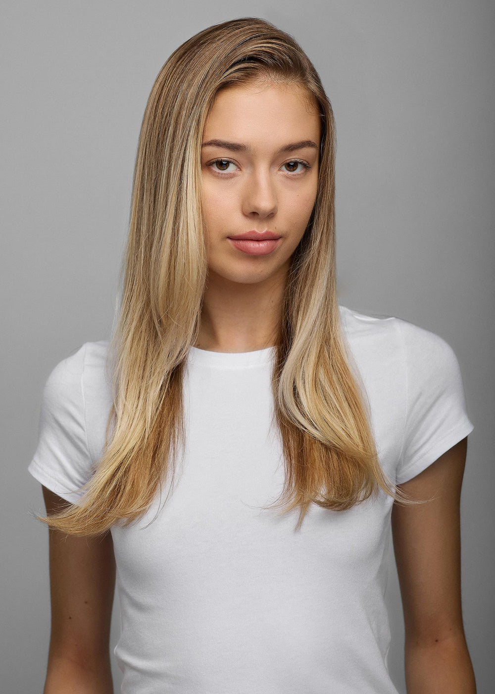 R+Co Hot Spell Thermotech smoothing cream application visible on hair