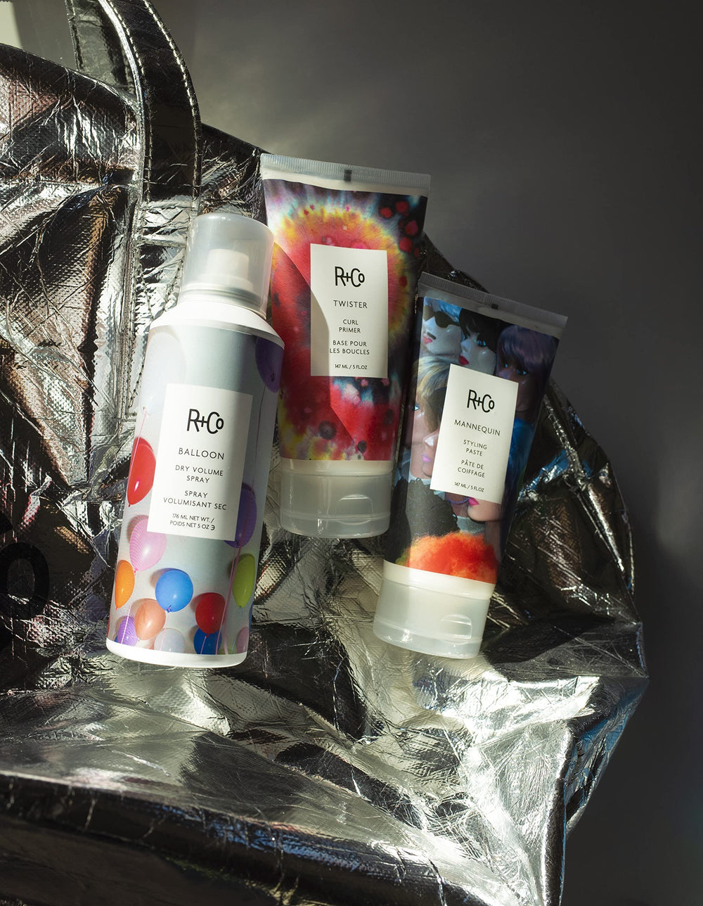 R+Co MANNEQUIN hair texture with matte finish for a lived-in look