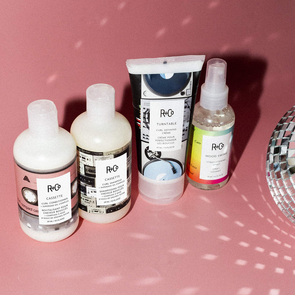 Dispensing pump of Mood Swing spray for controlled, even application.