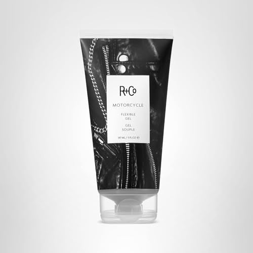 R+Co Motorcycle Flexible Gel delivers a high-shine finish with heat protection and volume