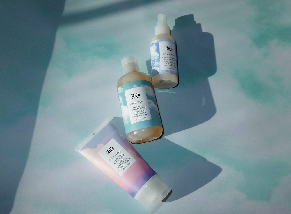 Luxurious packaging of R+Co masque reflects salon-grade care