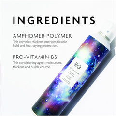 R+Co Outer Space Light Hair Spray used with rollers to set volume