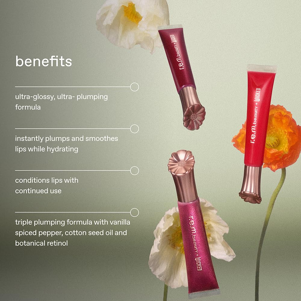 r.e.m. beauty Wicked: textura suave al deslizarse sobre los labios.