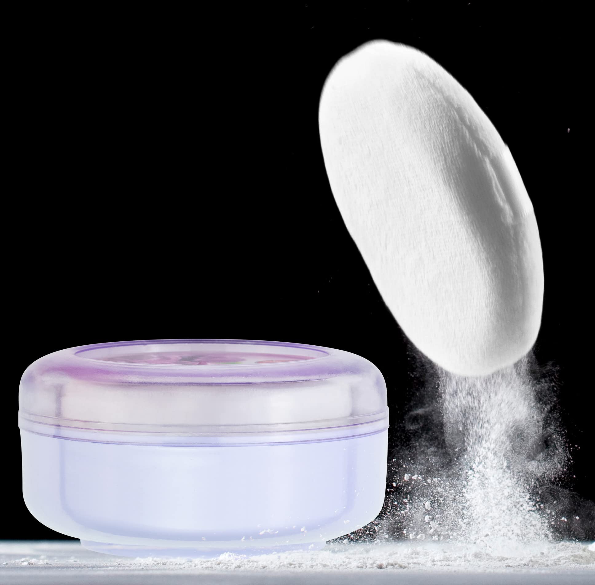 After bath, R-NEU powder leaves skin soft and refreshed.