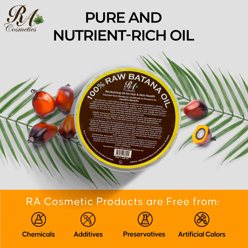 RA COSMETICS Batana Oil color protection maintains depth and vibrancy.