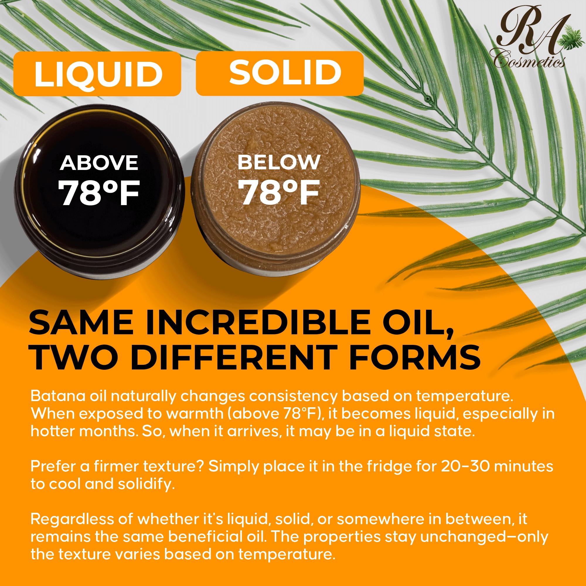 RA COSMETICS Batana Oil packaging in premium, organic bottle.