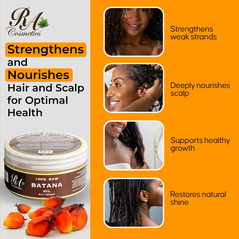 RA COSMETICS Batana Oil massaged into scalp for deep moisture