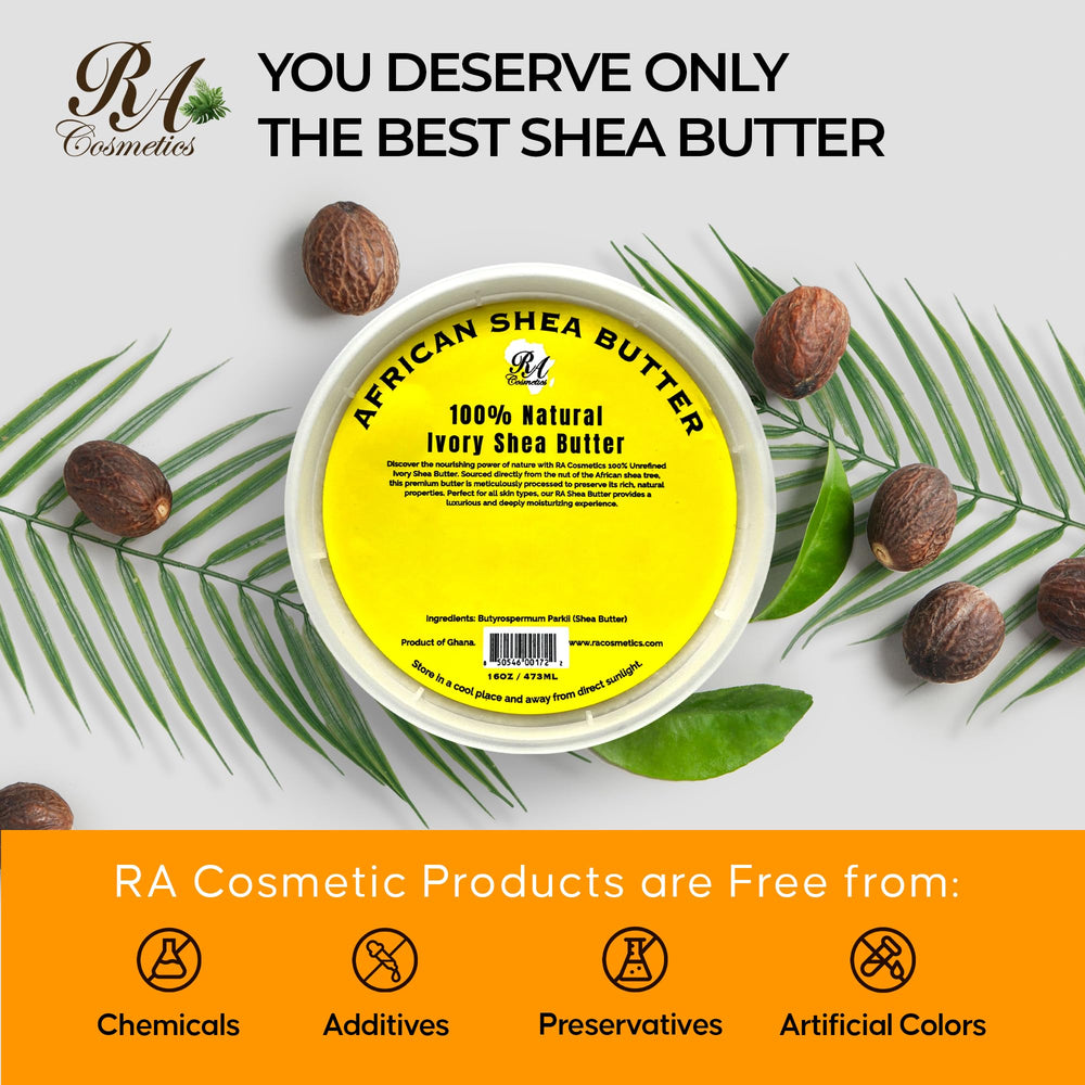 Tratamiento capilar con manteca de karité RA COSMETICS nutritiva.