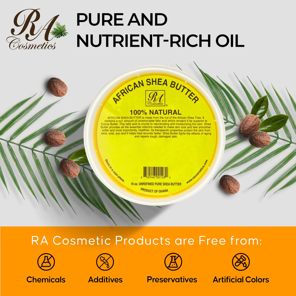 RA Cosmetics Manteca de Karité Dorada, base para cremas corporales caseras.