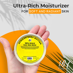 Textura batida de RA COSMETICS facilita la aplicación en piel y cabello.