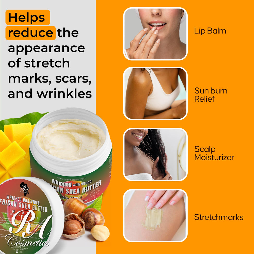 Nutrición profunda para cabello y piel con RA COSMETICS manteca de karité.