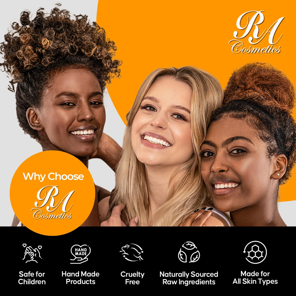 Presentación en envase práctico de RA COSMETICS para uso rápido.
