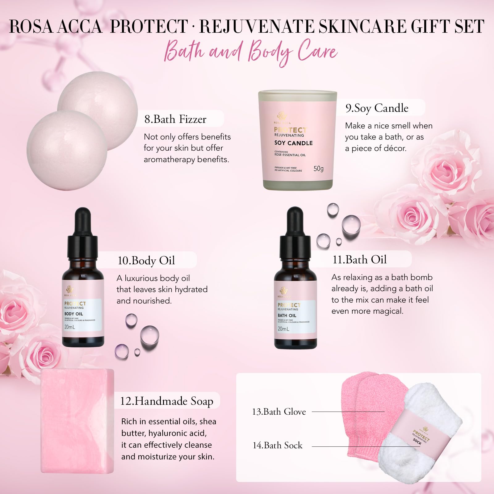 RA ROSA ACCA rose face oil dropper for nourishing, balanced skin