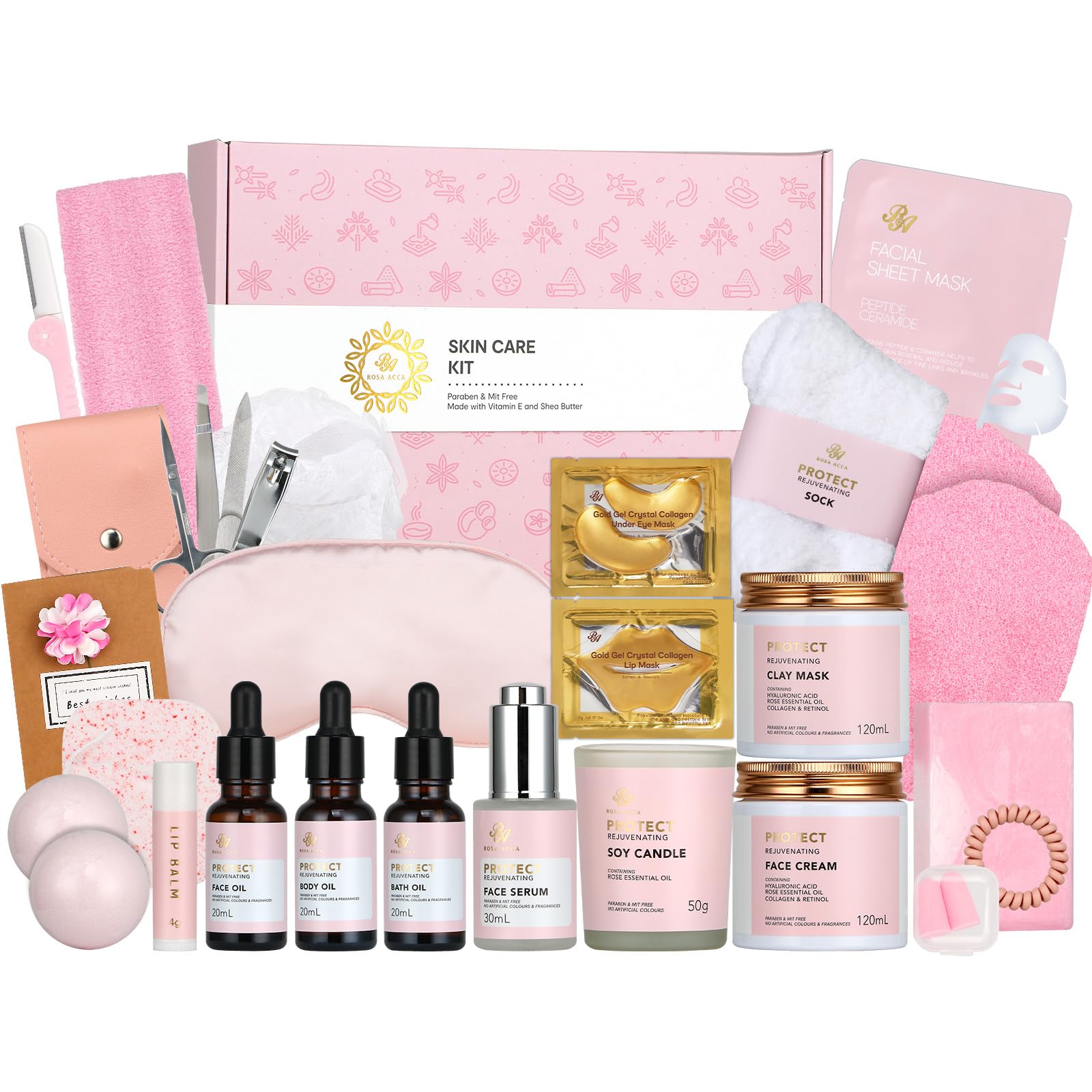 RA ROSA ACCA rose facial serum bottle for radiant, hydrated skin