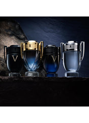 Deep blue trophy bottle reflects victory vibes and masculine strength for special occasions.