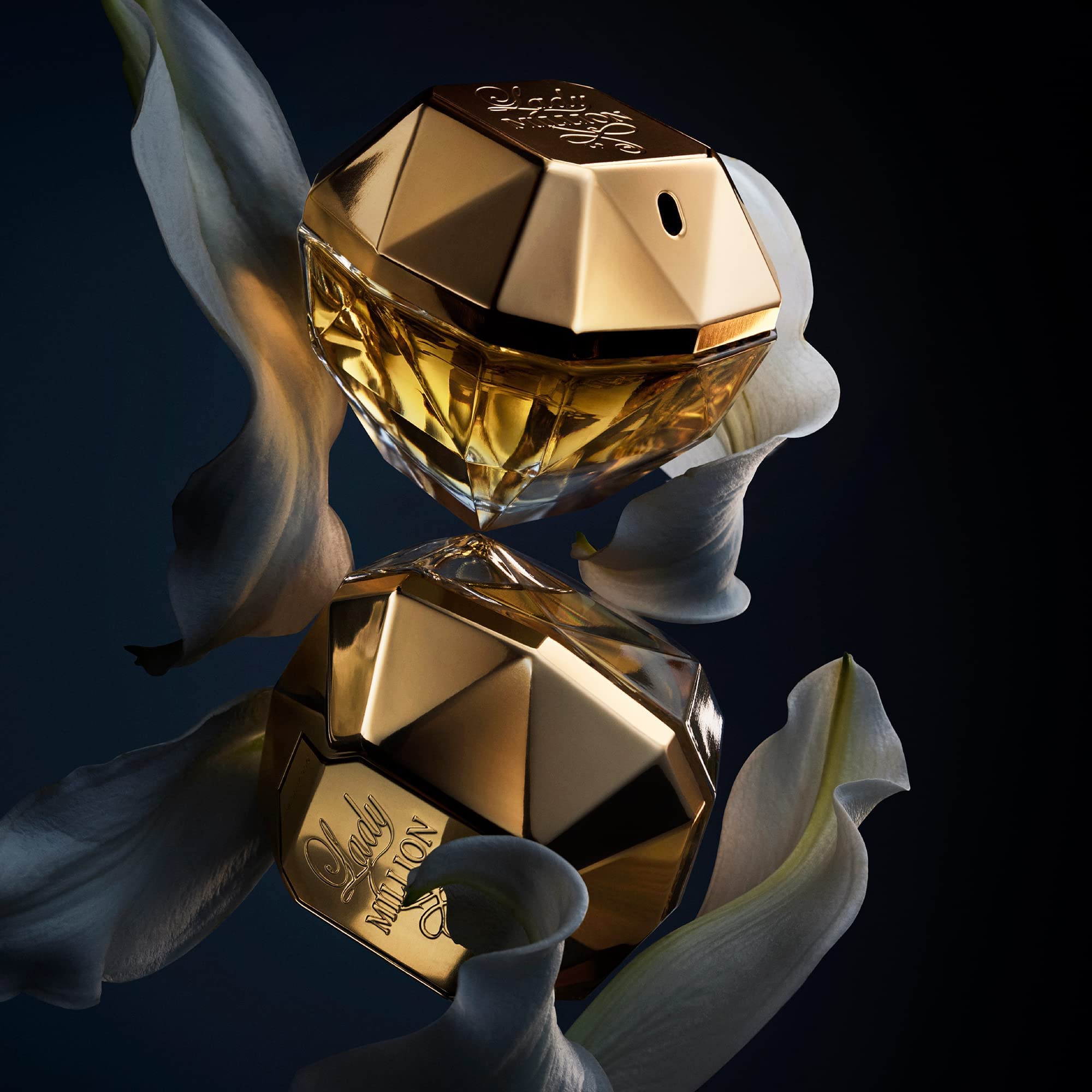 Rabanne Lady Million EDP gold box packaging suggesting premium gifting appeal