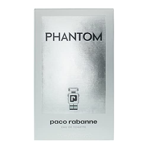 Rabanne Phantom bottle close-up highlighting premium metallic detailing and craftsmanship.