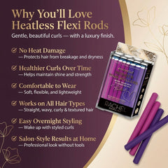 Close-up of Rachel Roy Flexi Rods showing soft foam for comfortable overnight curling