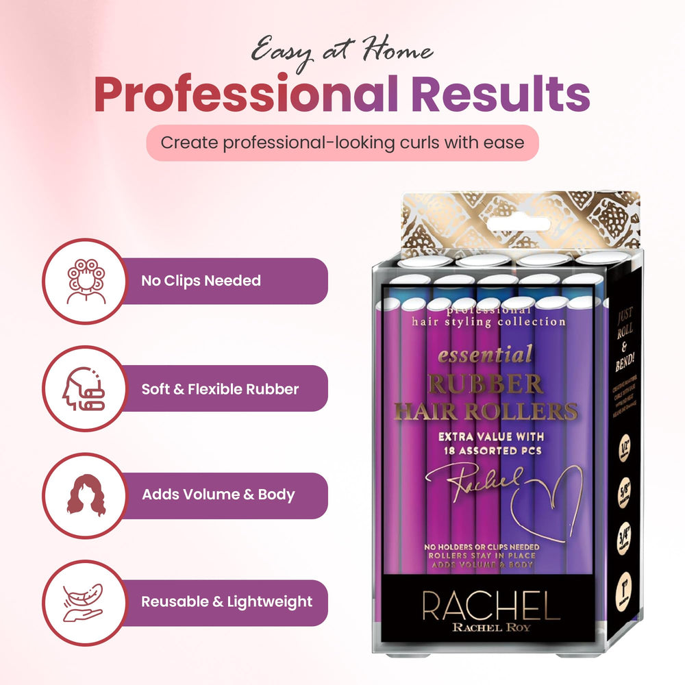 Open packaging shows sizes and ease of use for Rachel Roy Flexi Rods