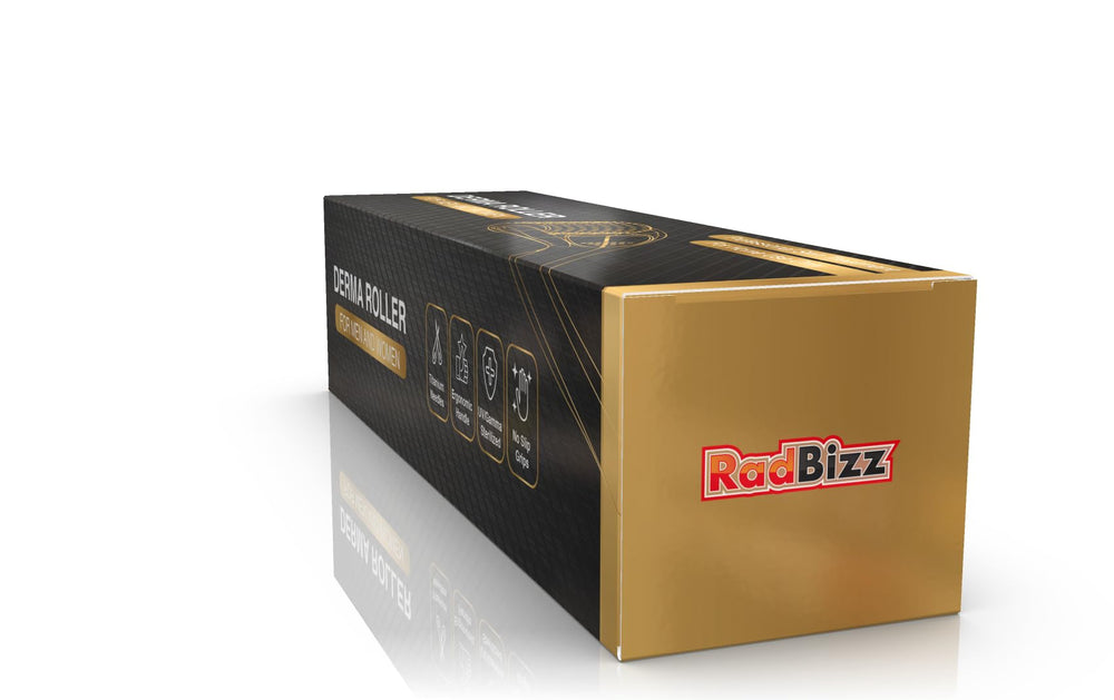 RadBizz Packaging box with brand logo signals quality