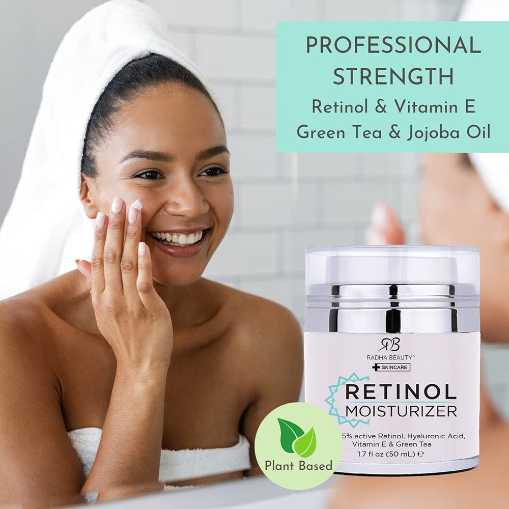 Radha Beauty crema retinol alivia la sequedad manteniendo la piel suave