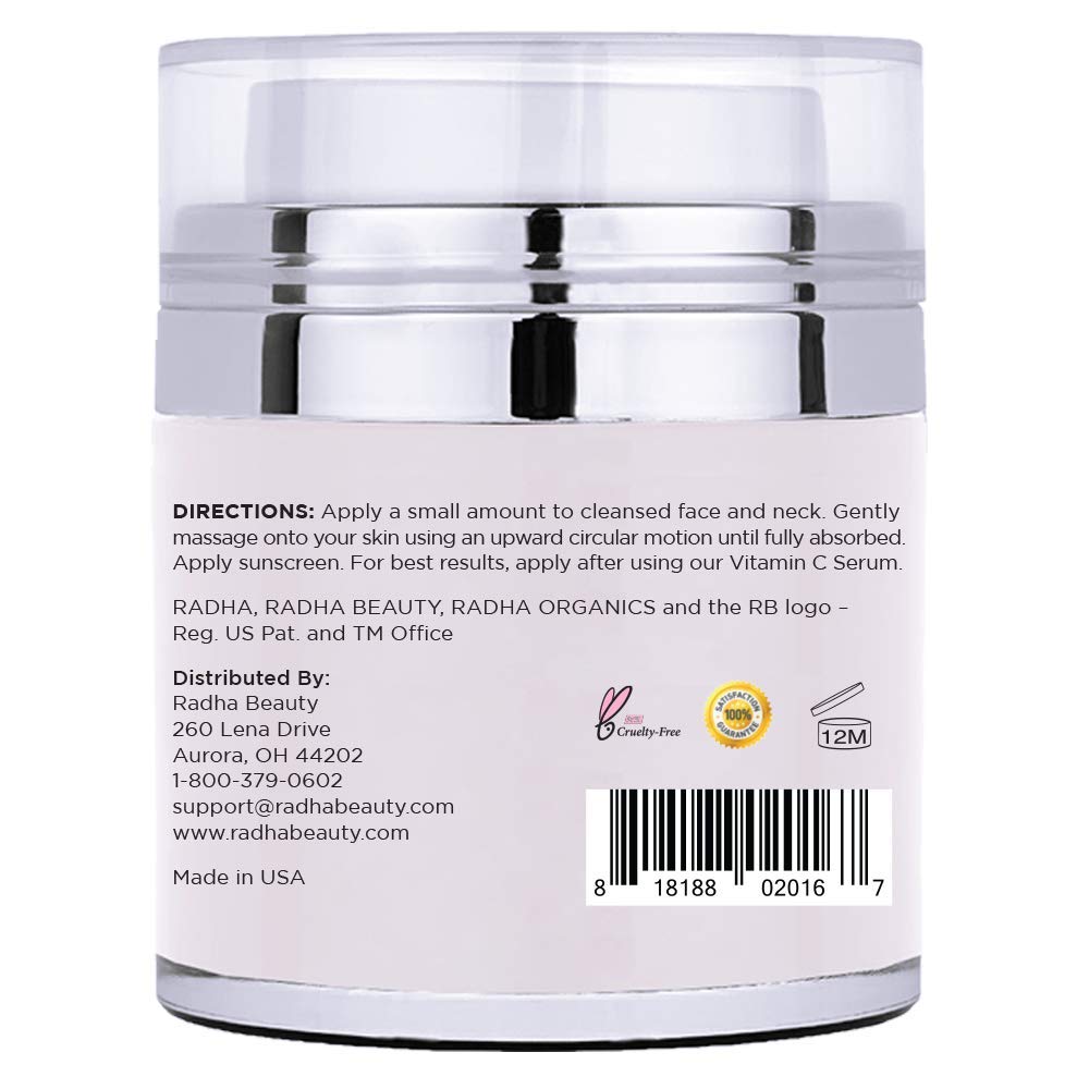 Radha Beauty crema de té verde antioxidante ayuda a la piel iluminada
