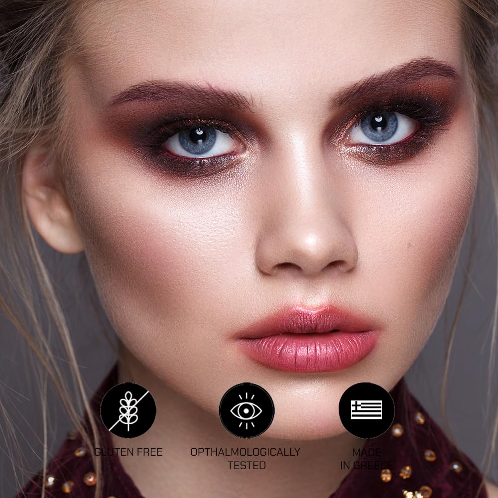 Full lash line with Radiant Professional Mascara delivering dramatic volume and definition.