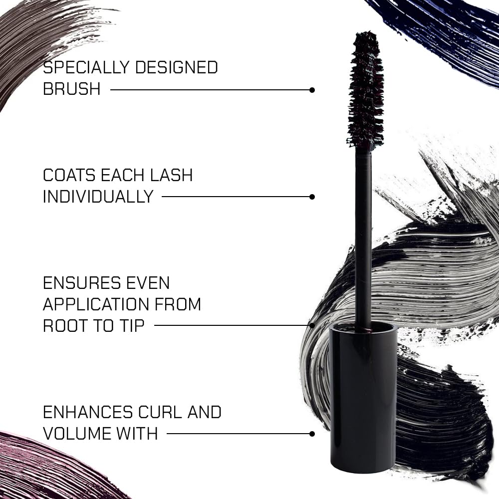 Radiant Mascara on straight lashes achieving curl and length with ease.