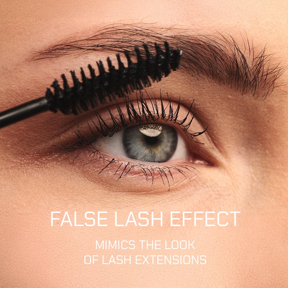 Waterproof look with Radiant Mascara proves smudge-proof curl for all-day wear.
