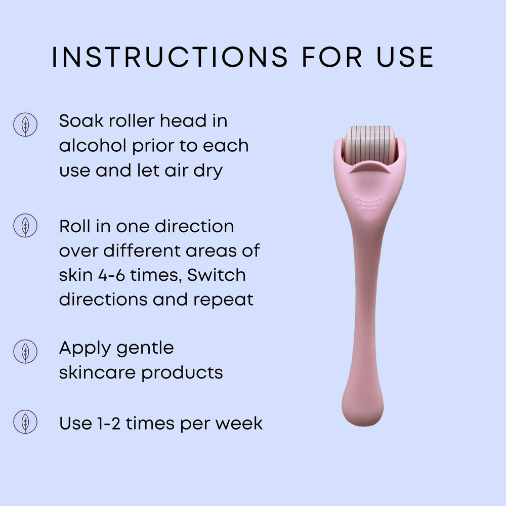 Radiant Skin Essentials derma roller packaging shows travel-friendly design.