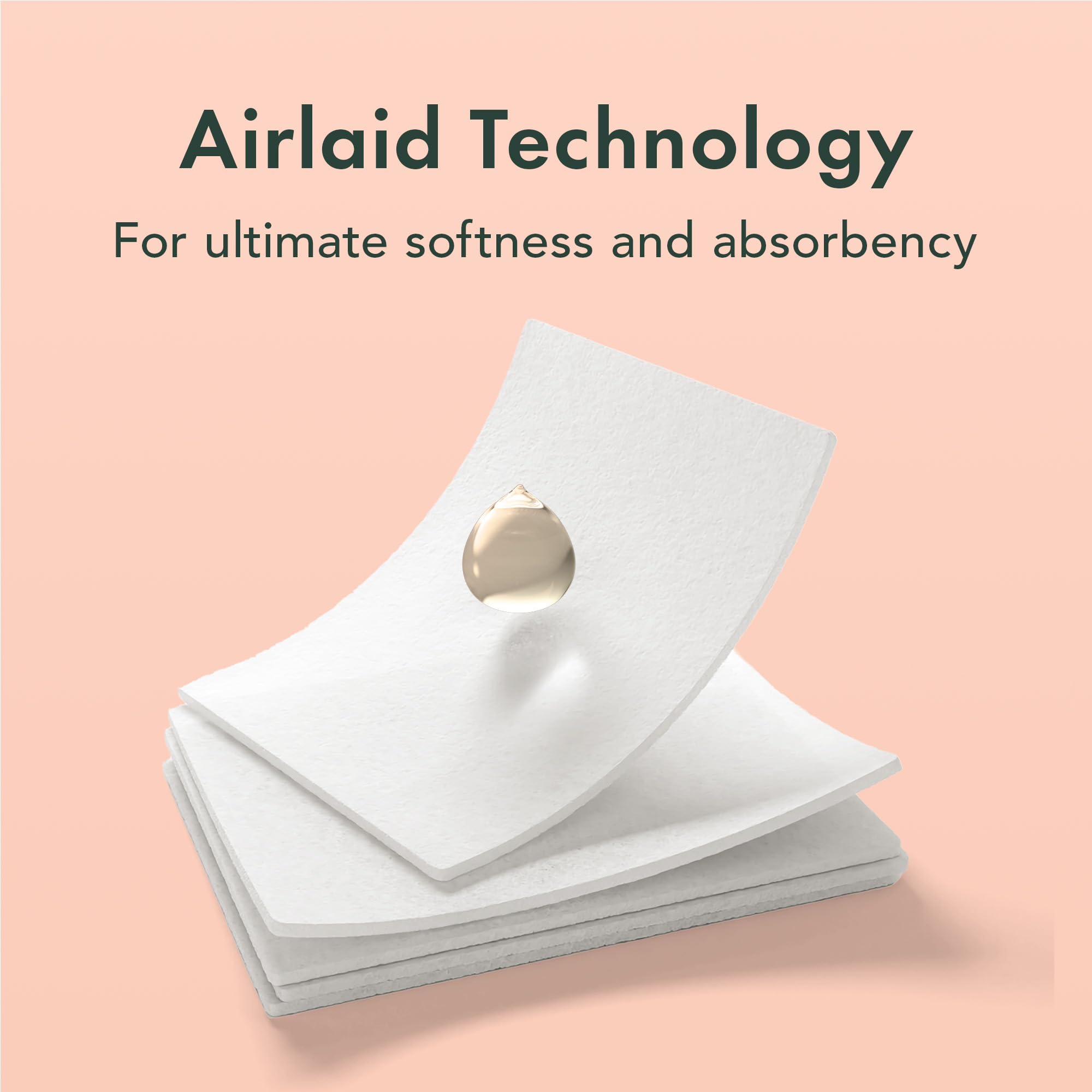Rael cotton pads for face airlaid technology delivers softness and absorbency