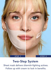 Rael mentón mascarilla para uso de 10 minutos en contorno facial.