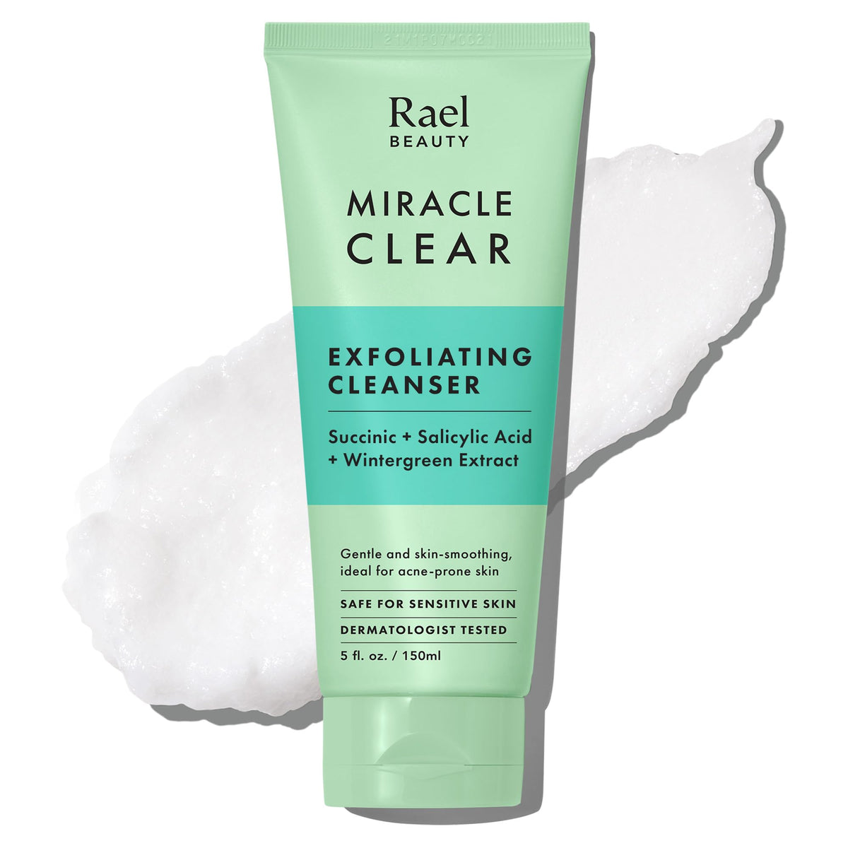 Rael Miracle Clear: limpiador de rostro en espuma para poros limpios.