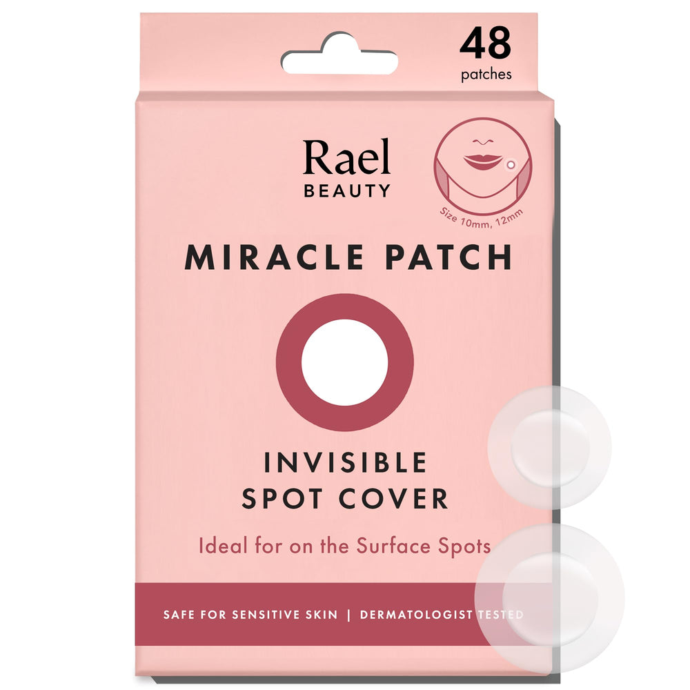 Parche Rael para acné de 10 mm: cobertura discreta y absorbente.