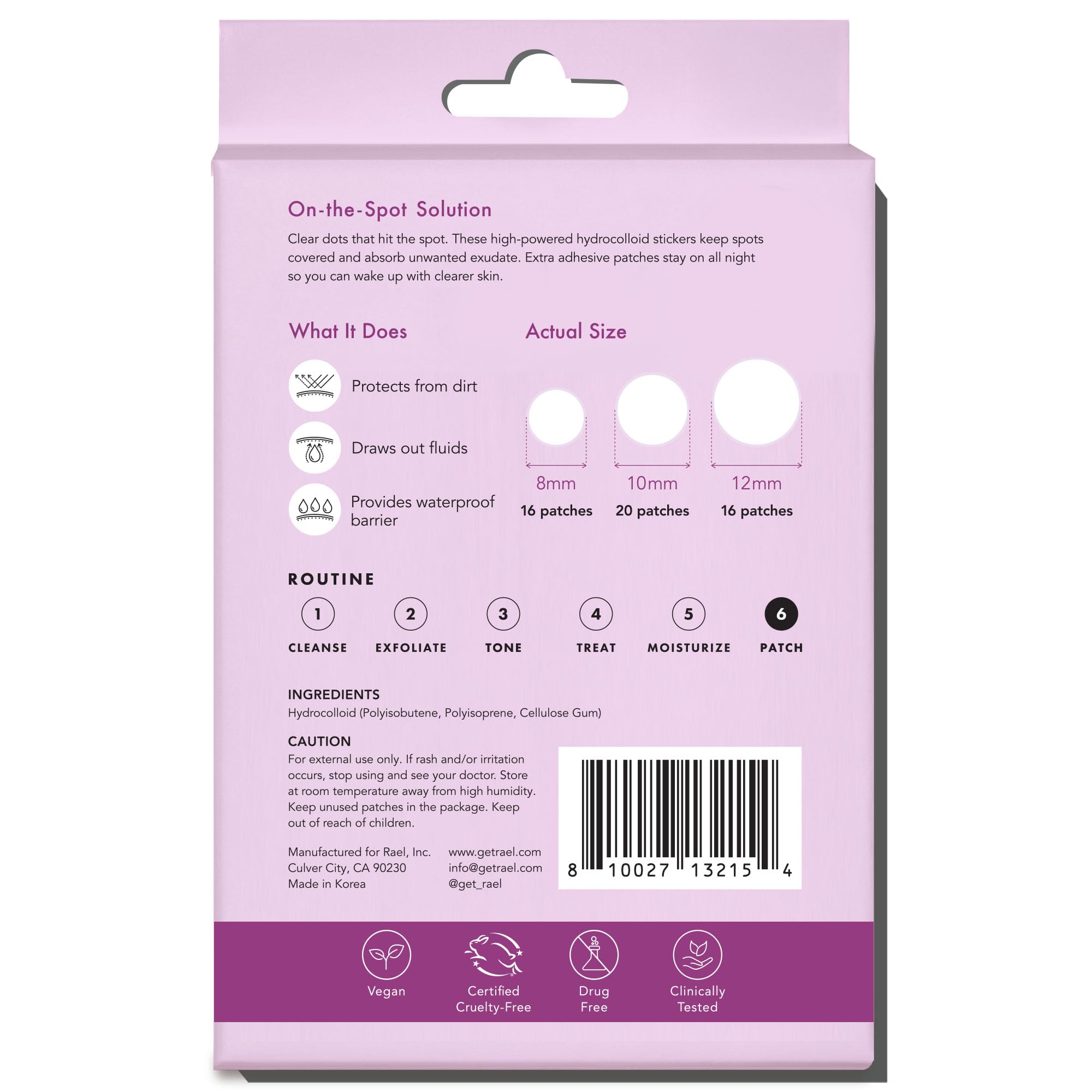 Rael parche en superficie visible ayuda a absorber imperfecciones