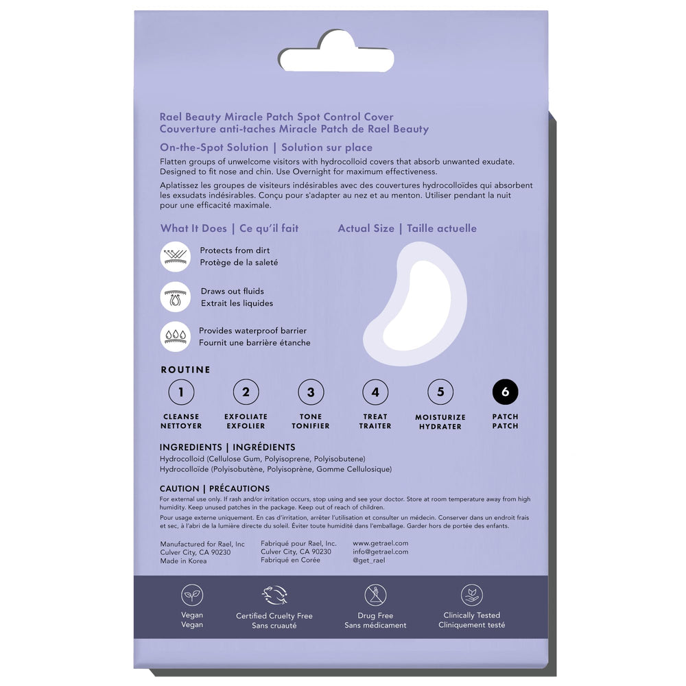 Rael Pimple Patches worn for 24 hours supports flexible use.