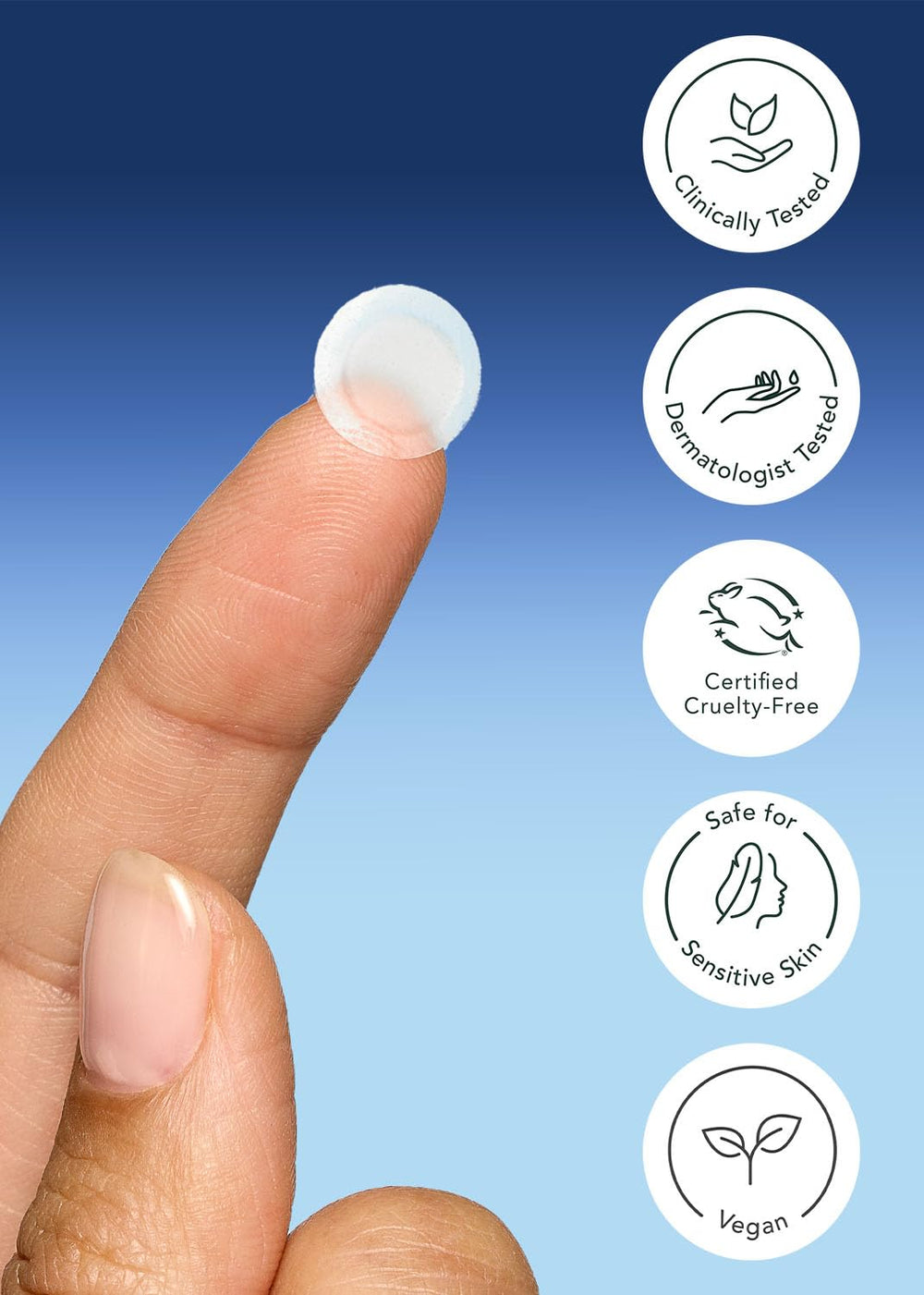 Rael pimple patches are dermatologist tested and gentle on all skin types.