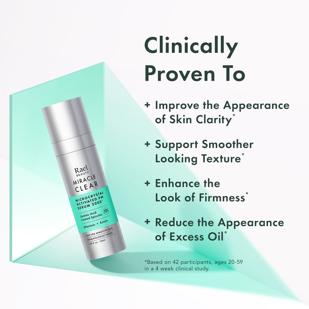Rael Microcrystal Serum: ectoin mantiene hidratación y barrera cutánea.