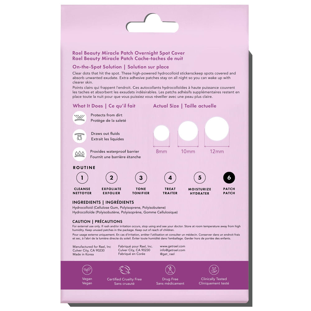 Rael surface-protecting patch shields blemishes from irritants overnight